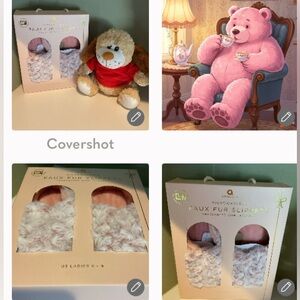 Cozy Faux Fur Slippers for Women - Pink NEW